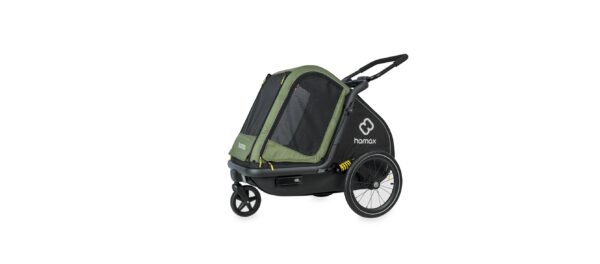 HAMAX Pluto M – Fahrradanhänger für Hunde