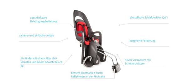 Hamax Kindersitz Caress mit Rahmenhalterung – Bild 2